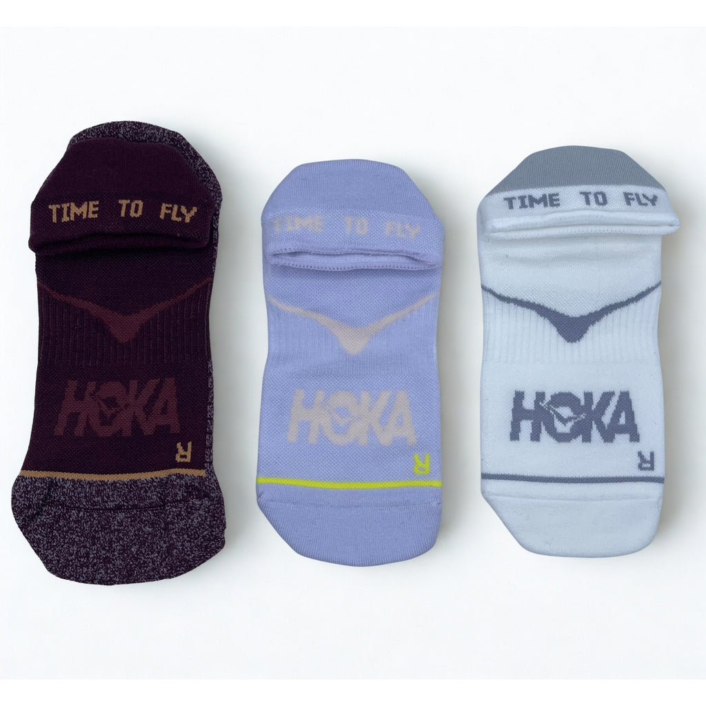 3 Pairs HOKA Time To Fly No Show Socks  Unisex M , NWOT